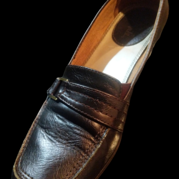 Loafers Life Stride Womens Size 8 10M Shoes Patent Brown Slip-on Shoe Monk Strap - Picture 16 of 16